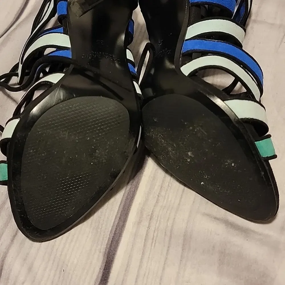 Zara open toe lace up 4